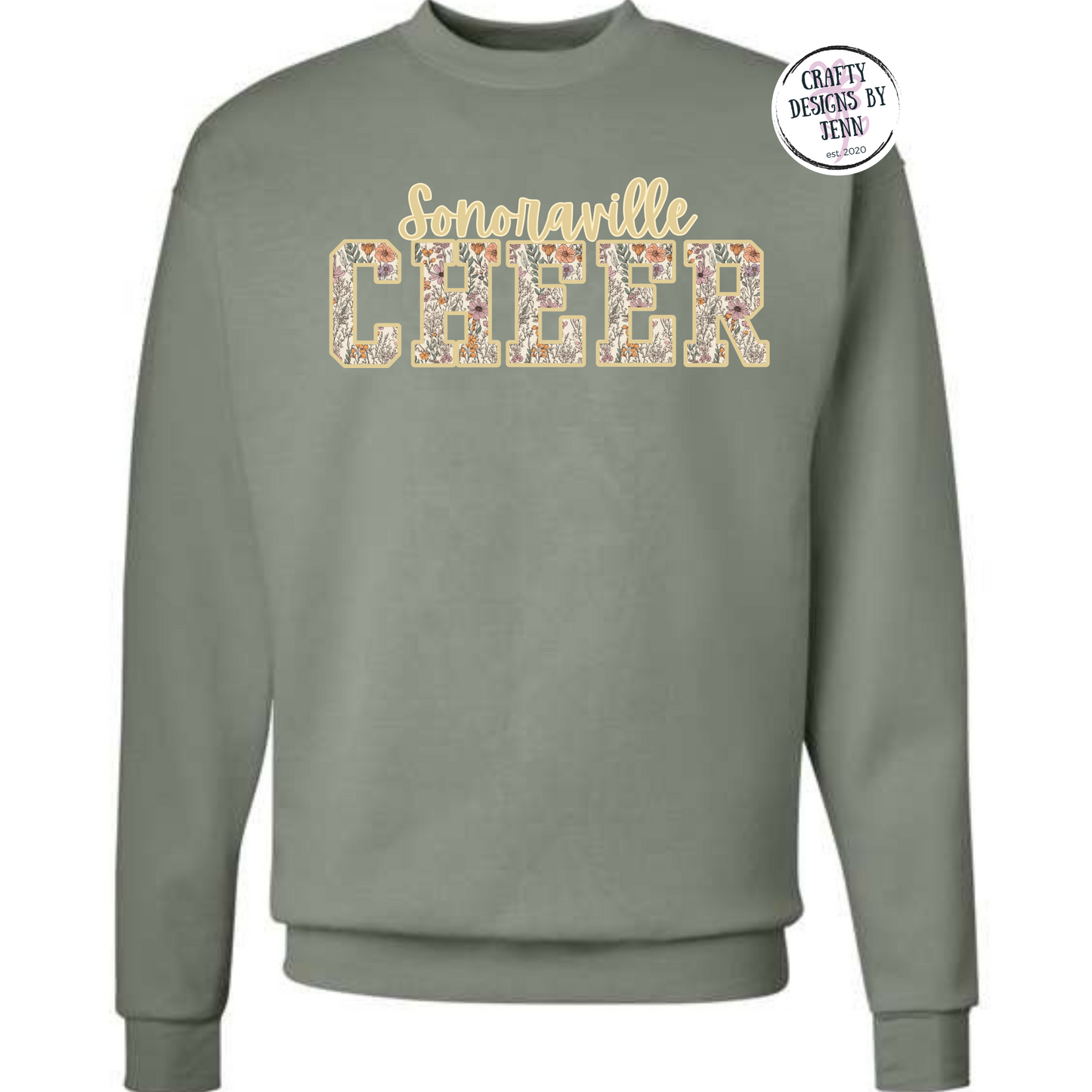 Sonoraville Cheer Floral Sweatshirt