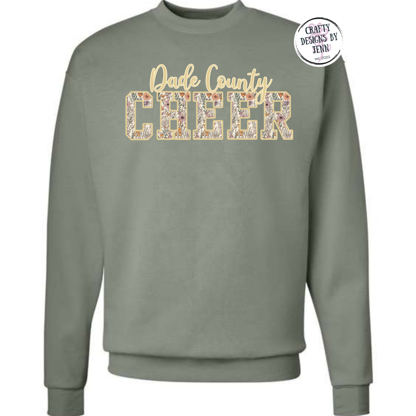 Dade County Cheer Floral Sweatshirt