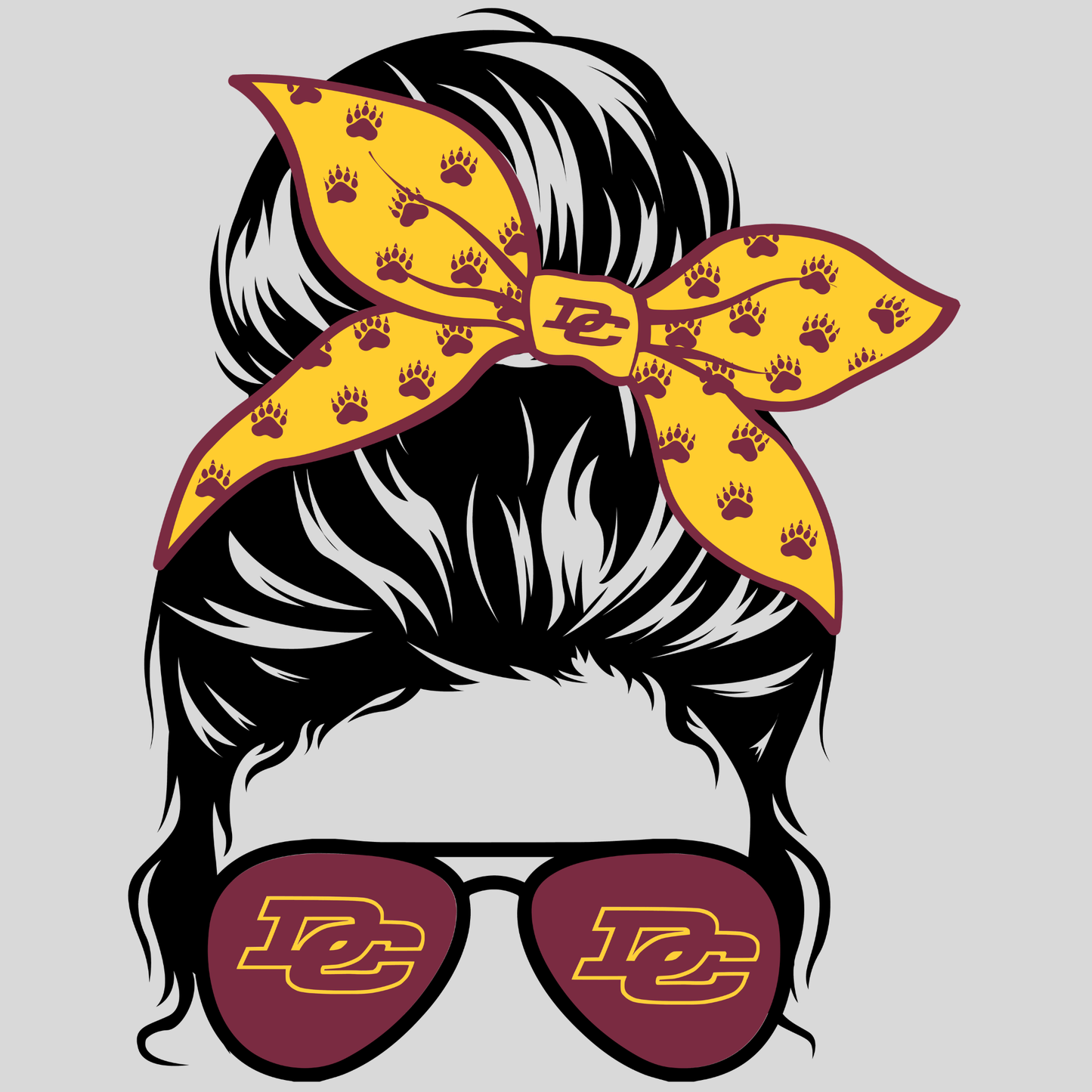 Dade County Girl Bow Decal