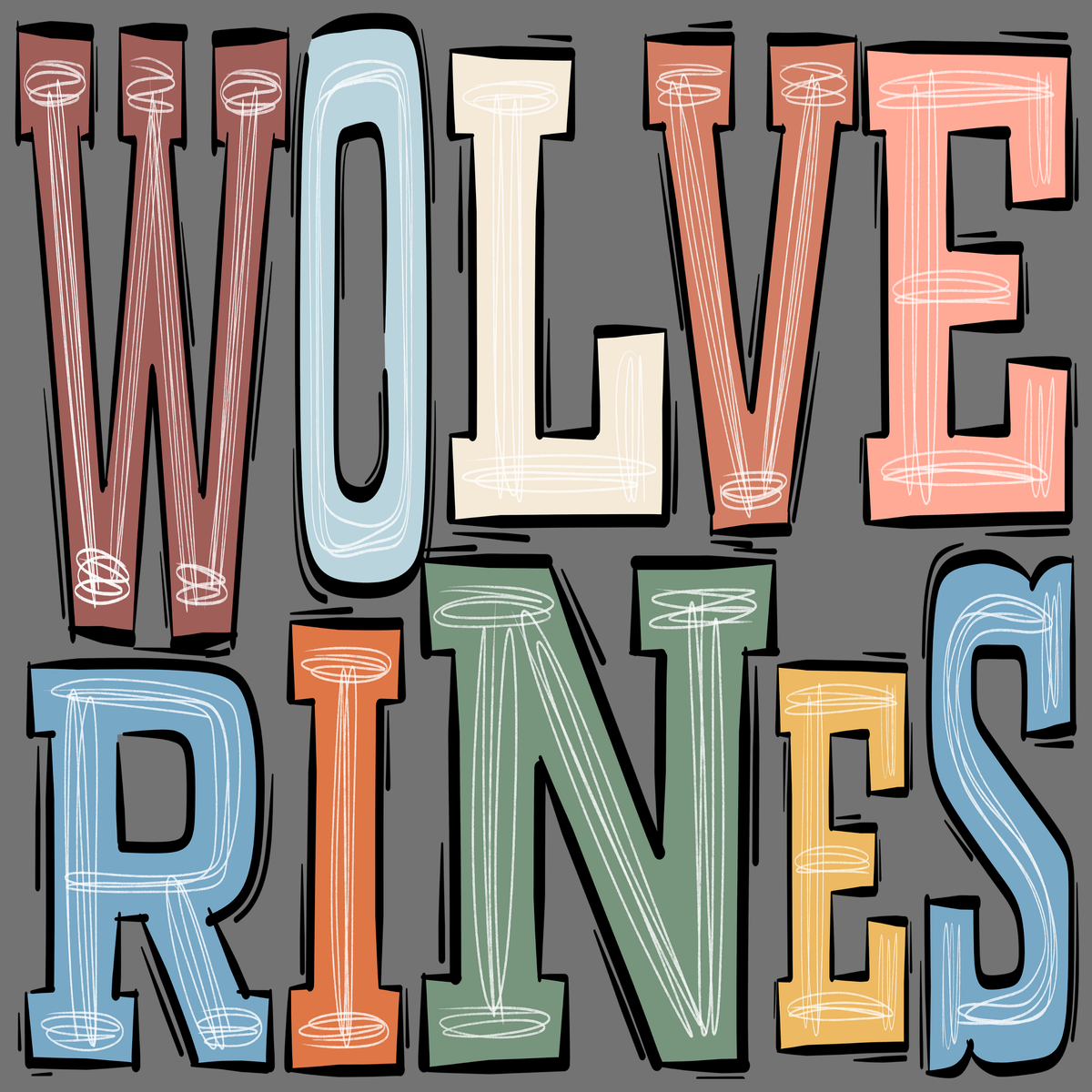 Wolverines Boho Decal