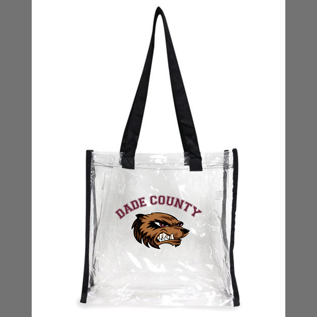 Dade County Wolverines Clear Bag