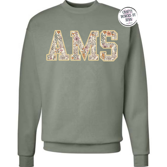 AMS Floral Sweatshirt