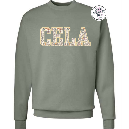 CELA Floral Sweatshirt