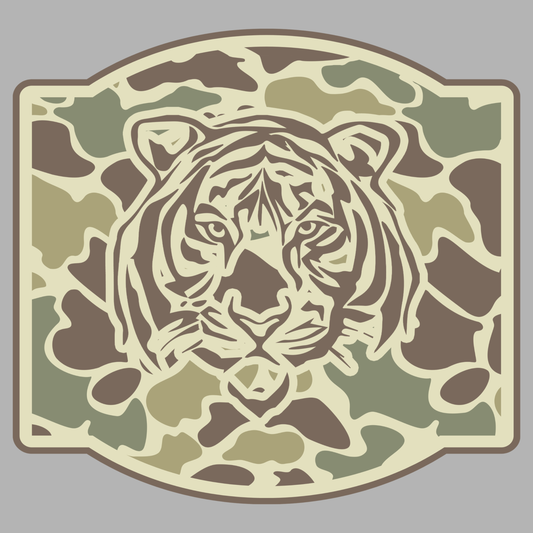 Camo Tiger Decal