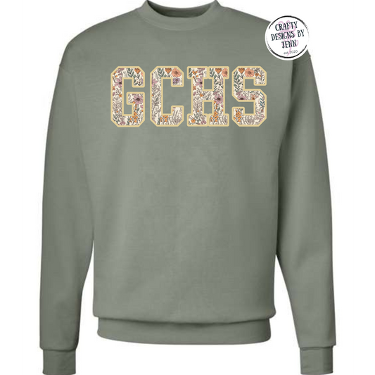 GCHS Floral Sweatshirt