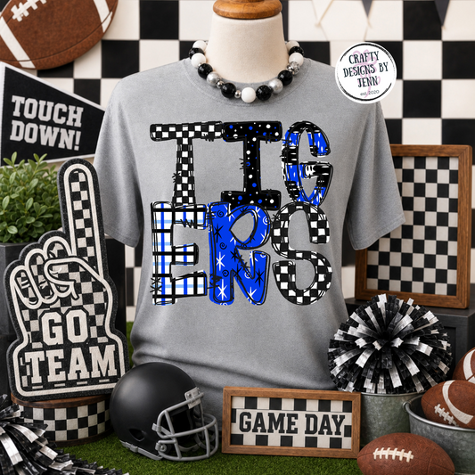 Game Day TIGERS Blue/Black