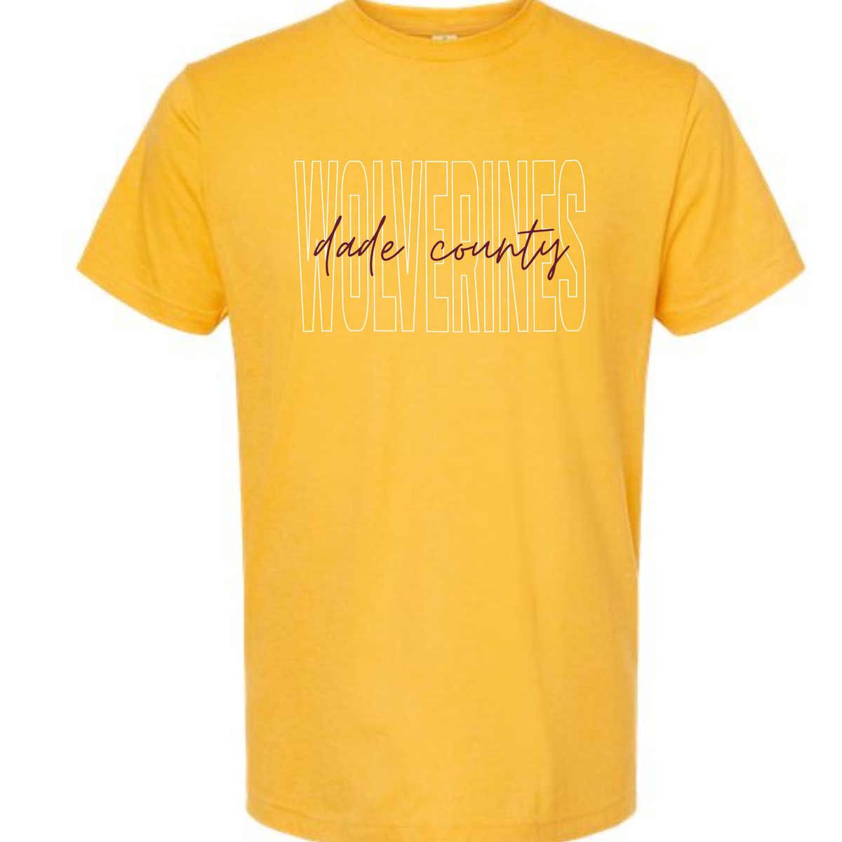 Dade County Wolverines Gold Tee