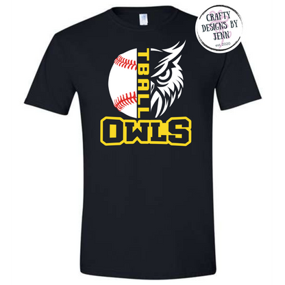Owls T-Ball Short Sleeves