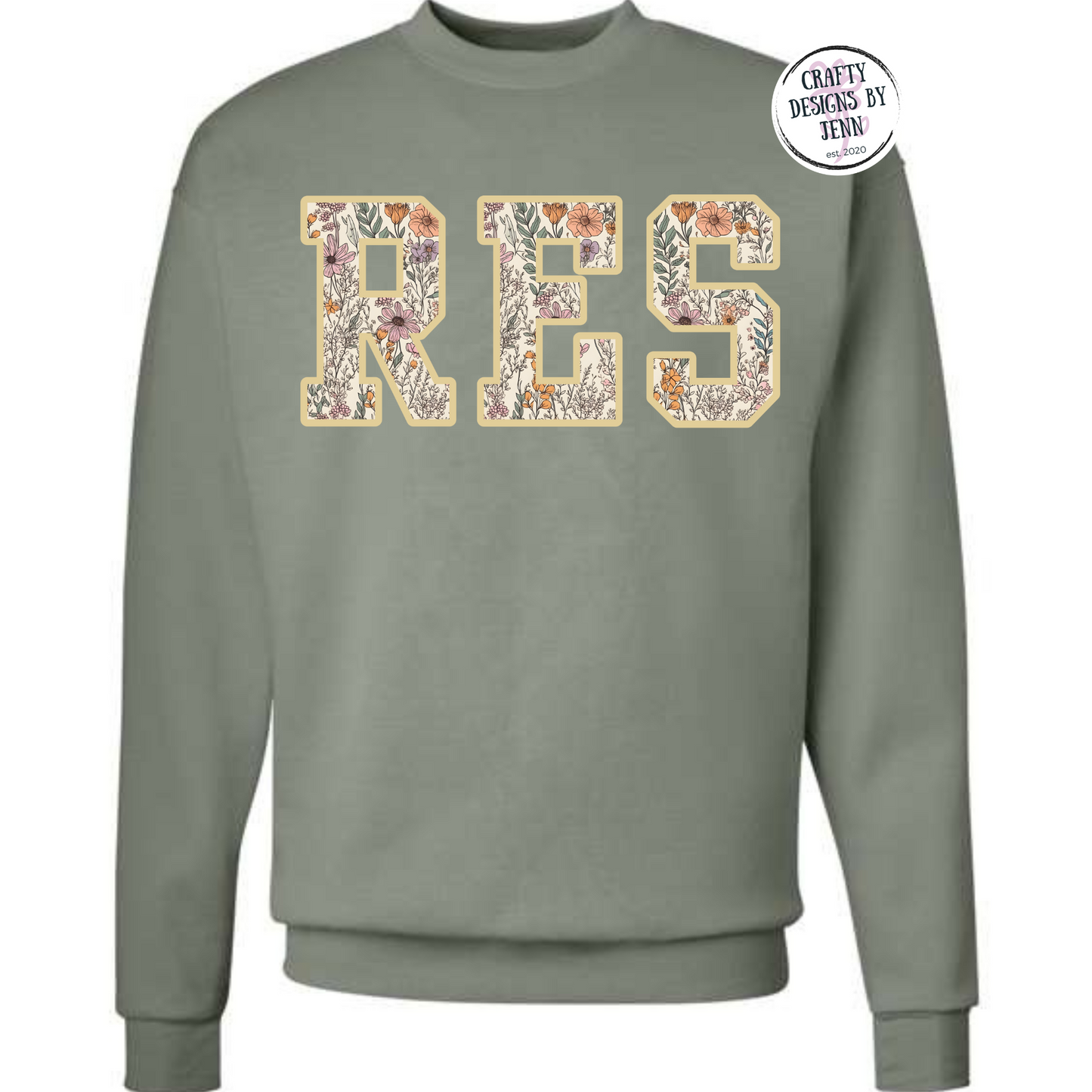 RES Floral Sweatshirt