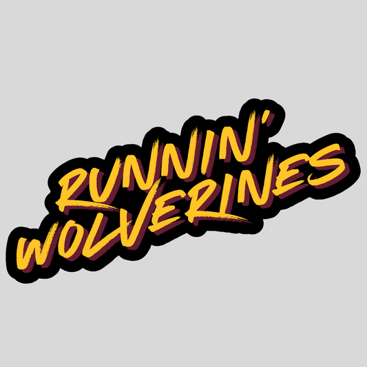 Dade County Runnin Wolverines Black Background Decal