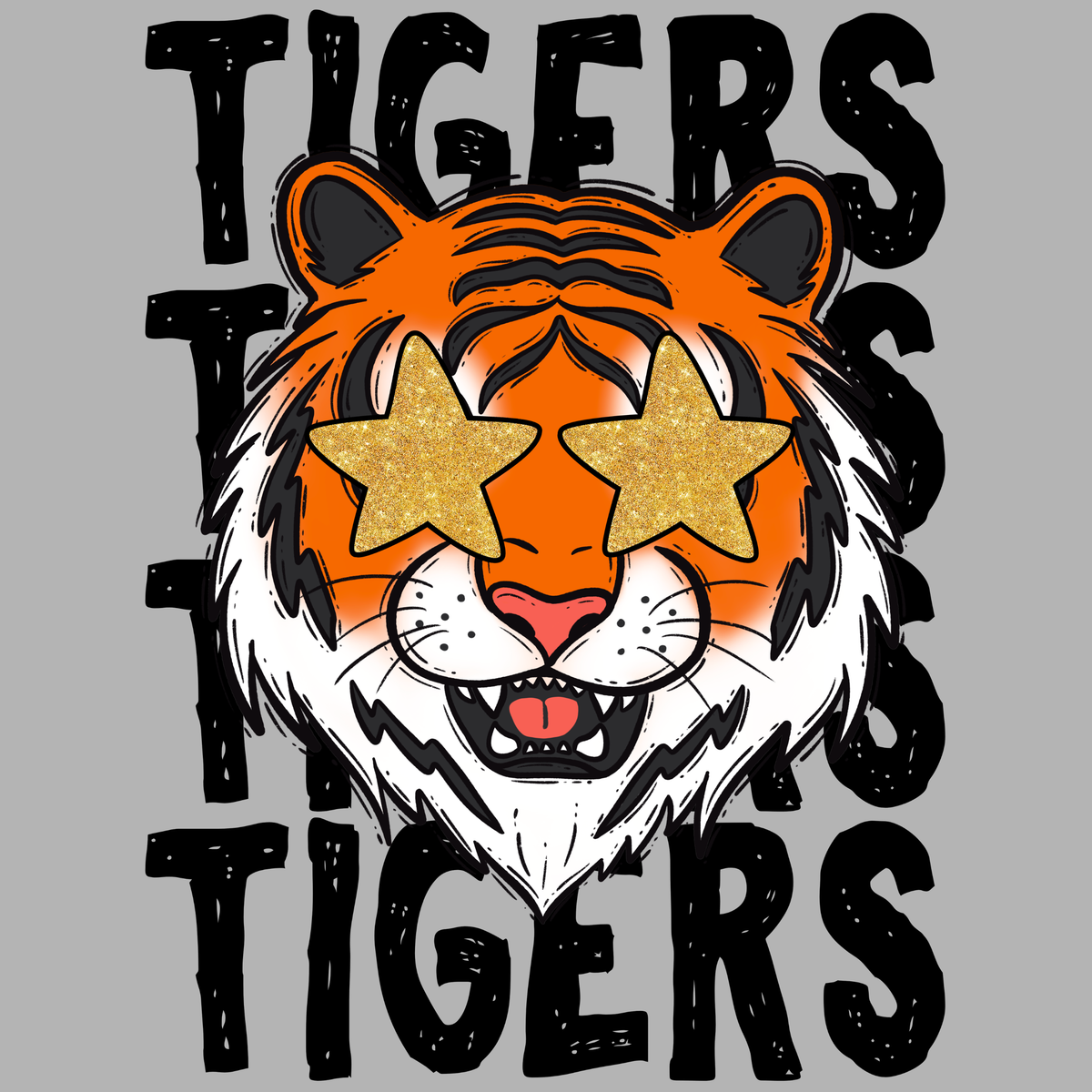 Starry Eye Tigers Decal
