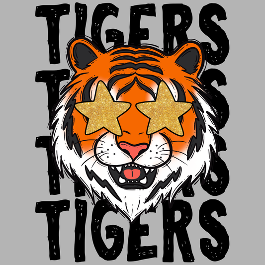 Starry Eye Tigers Decal