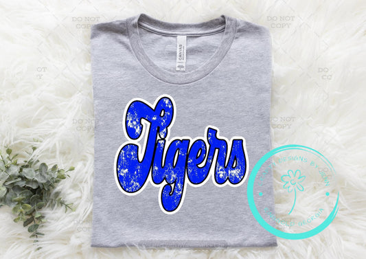 Retro Grunge Tigers
