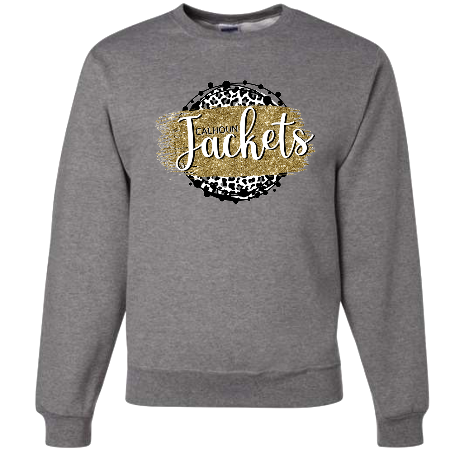 Calhoun Jackets Leopard Circle Crewneck