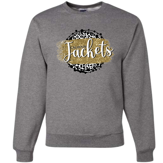 Calhoun Jackets Leopard Circle Crewneck